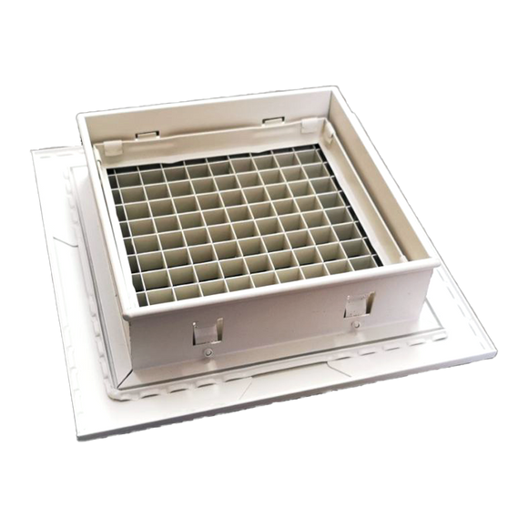 Ventilation Removable Core Eggcrate Grille without Filter